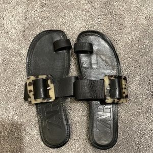 Zara Leather Sandals